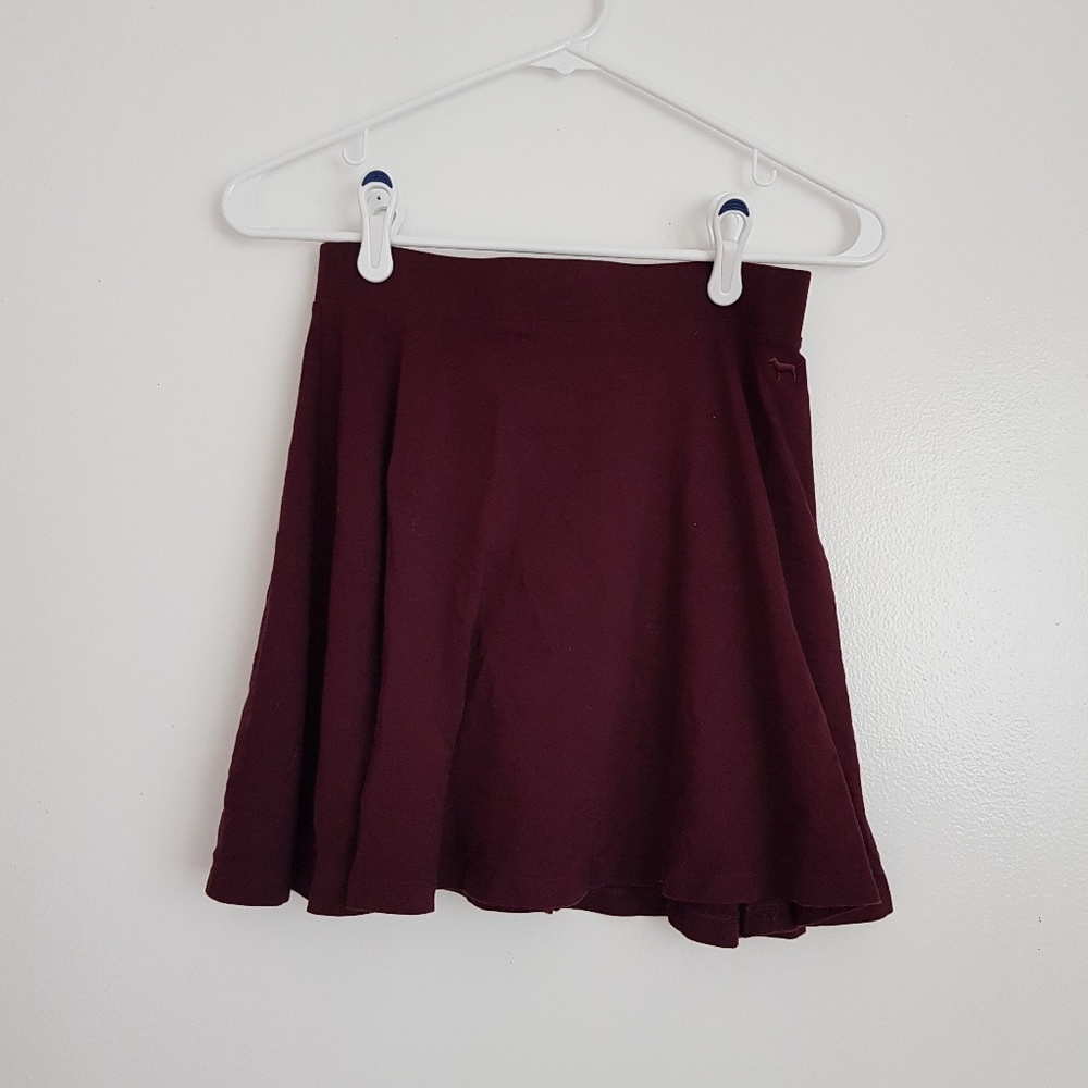 Victoria's Secret PINK burgundy skirt
